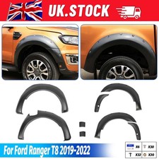 For Ford Ranger T8 Pickup 2019-2022 Black Wide Wheel Arch Fender Flare Body Kit