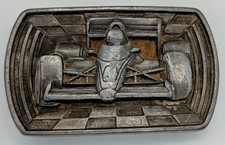 Vintage Indy Race Car Belt Buckle Vintage Indy Race Car Belt Buckle