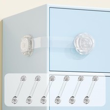 SAFELON 6 PCS Child Safety Locks, Cupboards Straps Locks, Baby Safety Drawer ...
