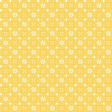 MAYWOOD - Sippin' on Sunshine by Kimberbell - Dotted Circles - Yellow ,1/4 yard
