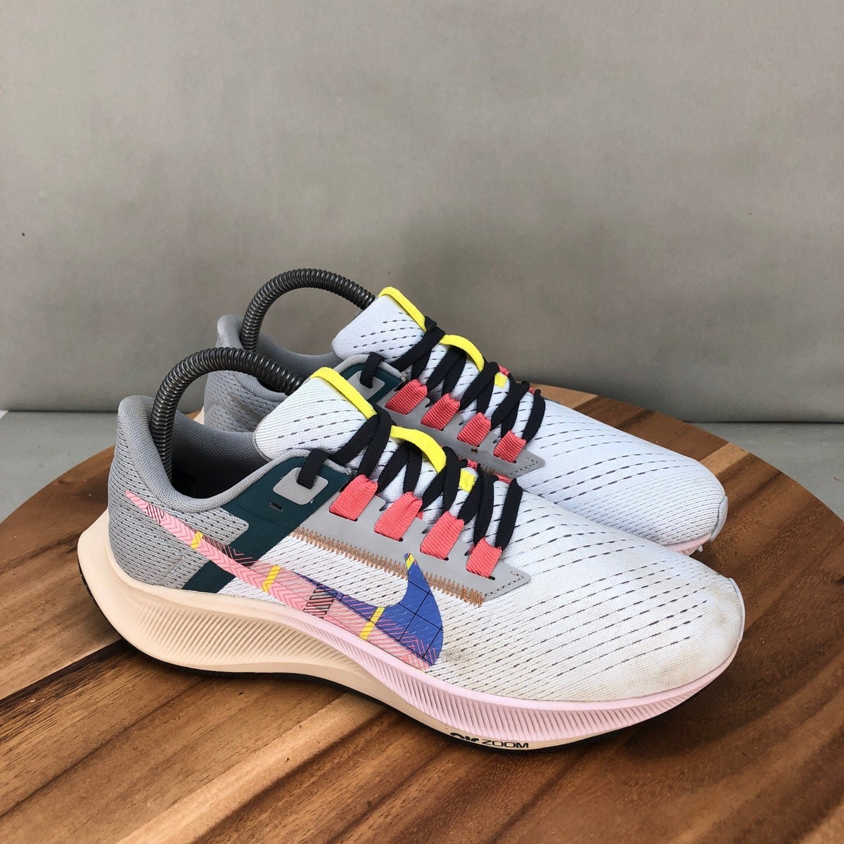 Nike Air Zoom Pegasus 38 Running Shoes White Multi Color DC8796-400 Womens