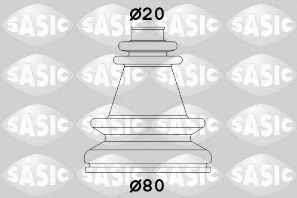 Sasic 4003406 Faltenbalgsatz FüR Antriebswelle Achsmanschette Set Satz-image