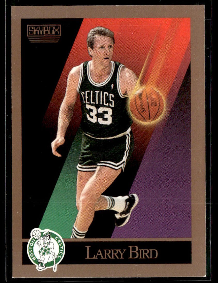 1990-91 SkyBox #14 Larry Bird Celtics Basketball Card 3103K