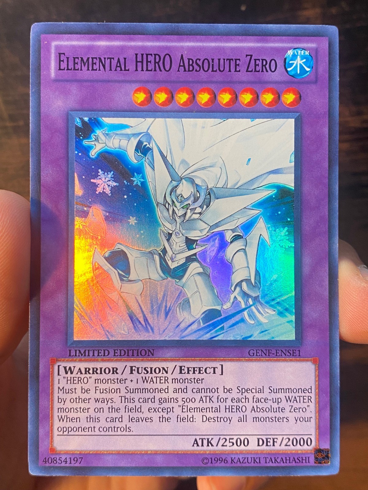 Elemental HERO Absolute Zero GENF-ENSE1 Generation Force Yu-Gi-Oh Limited NM