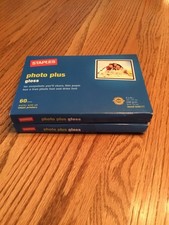 Staples New in Box Photo Plus Gloss Paper 2 Boxes 60 Count Each 4 X 6 Size