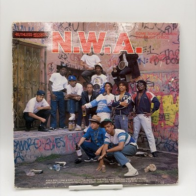 N.W.A. N.W.A. Vinyl 12'' EP Ruthless Records Rap West Coast Hip-Hop MRC-1034 G+ 