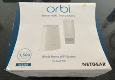 NETGEAR Orbi Whole Home Tri-Band Mesh WiFi System - RBK30-100NAS - PREOWNED