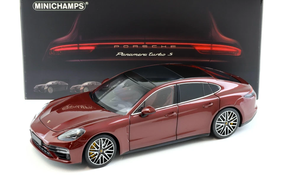 1:18 Minichamps Porsche Panamera Turbo S 2020 dark red metallic
