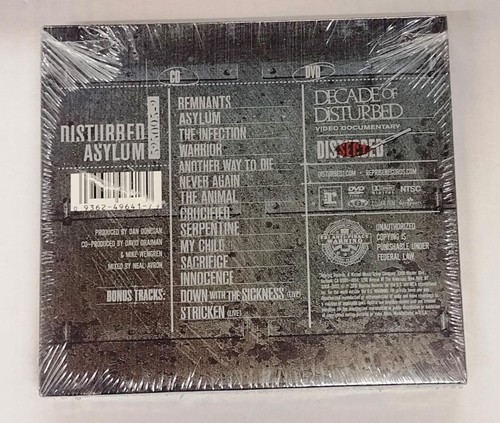 Asylum by Disturbed (CD DVD, 2010) Limited Edition Brand New Factory Sealed NM - Picture 2 of 2