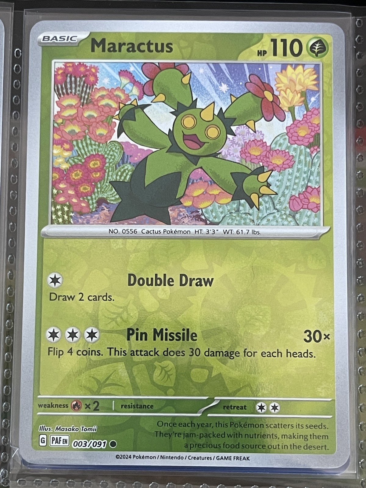 Maractus Common SV: Paldean Fates 003/091 LP