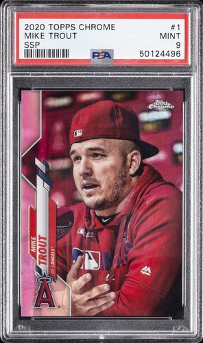 2020 TOPPS CHROME SSP #1 MIKE TROUT PSA 9