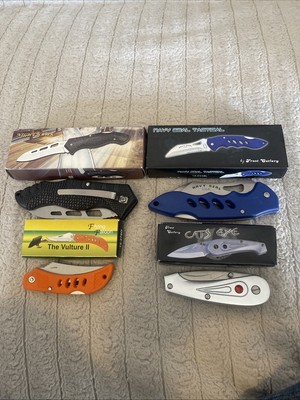 Lot Of 4 Brand New frost cutlery pocket knives Various Sizes Mint