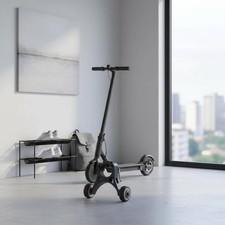 Klemmhalterung mit zwei R&auml;dern Metall Kickscooter-Halterung Runde