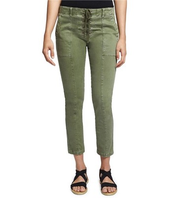 Sanctuary Clothing Womens Lace-Up Tapered Cropped Capri Casual Pants, cadet, 24