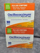 2X Boiron Oscillococcinum Homeopathic Medicine Flu 30 Doses New Exp 06/2029+ 