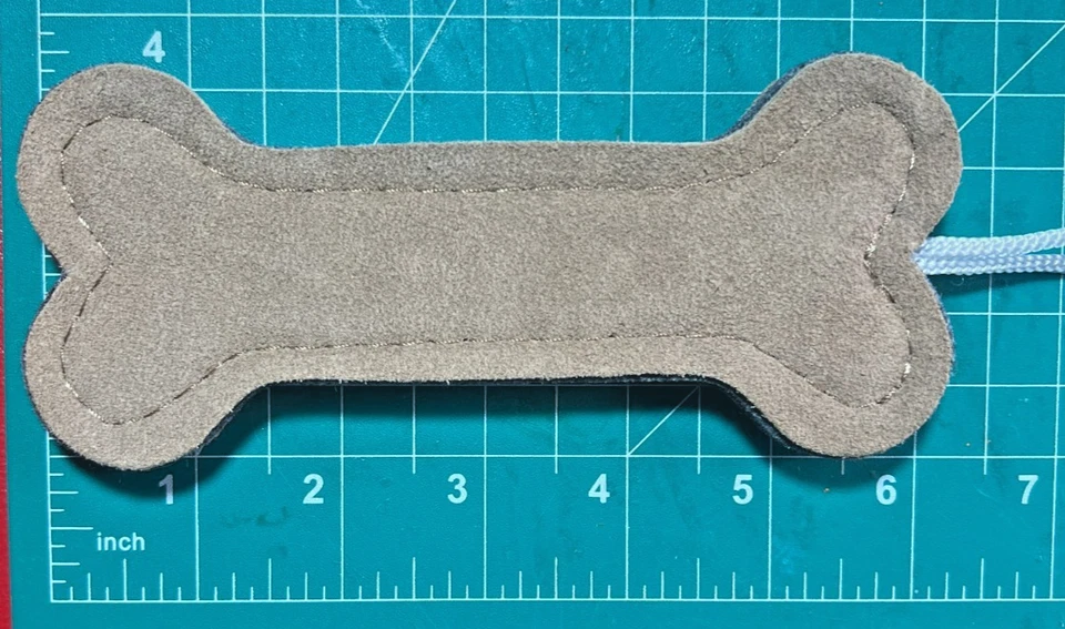 耐用麂皮绒狗骨咀嚼拖船玩具无填充小狗宠物礼物新品 — 第 4/4 张图片