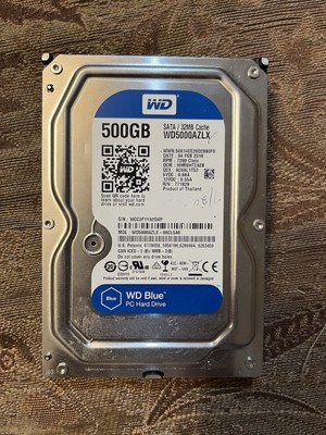Western Digital Blue (7200RPM, 3.5'', SATA III, 32MB Cache) 500GB 