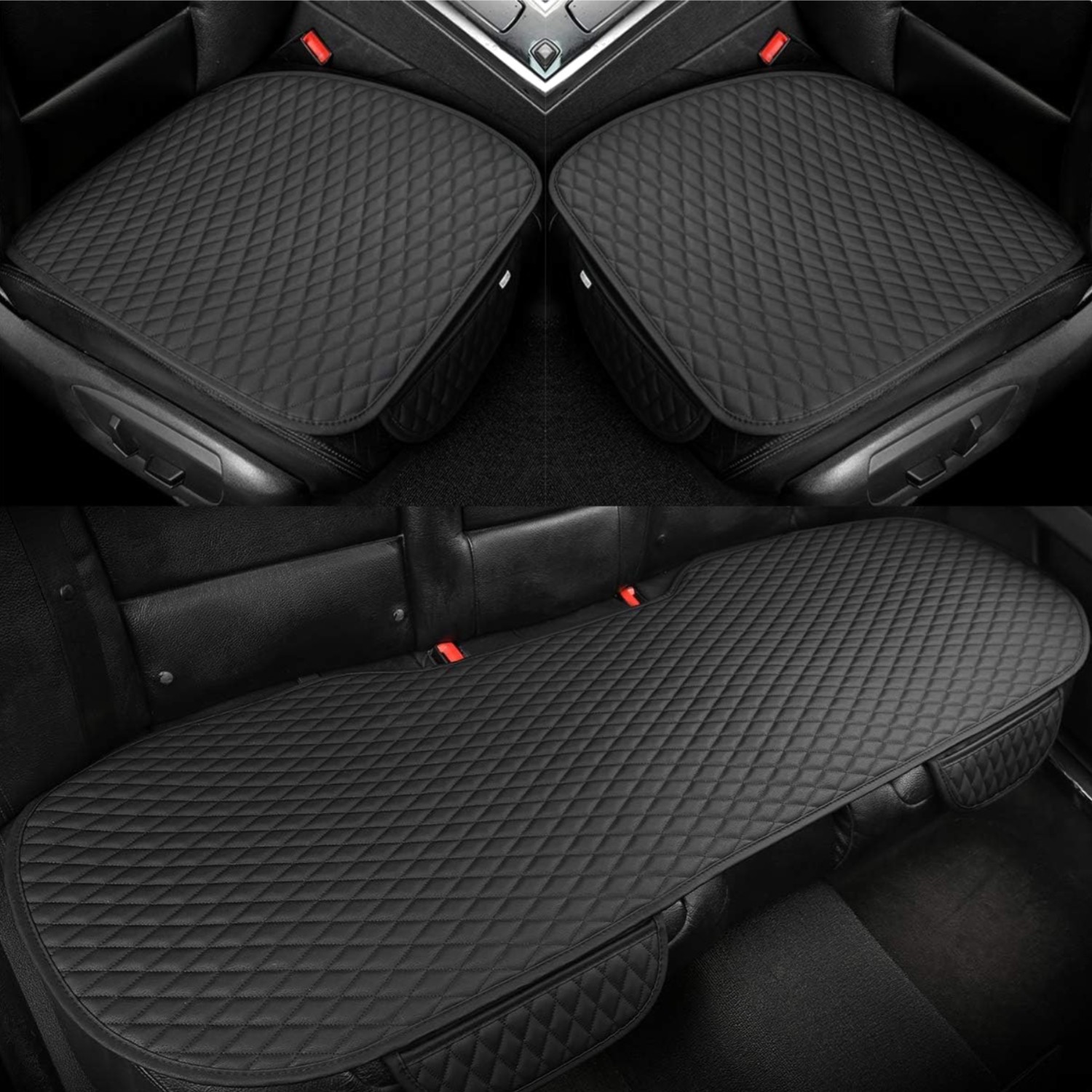 Housses de siege auto cuir PU lavables antiderapantes et impermeables