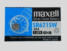 MAXELL 364 SR621SW Watch Battery Pc (Exp. 10/2030)
