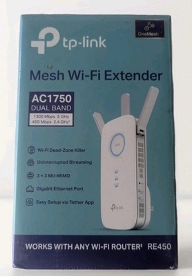 *NEW* Tp-Link RE450 AC1750 Gigabit Wi-Fi Range Extender
