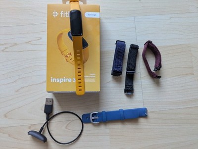 Fitbit Inspire 3 Smartwatch - mit 4 zusätzlichen Armbändern + OP + Ladekabel