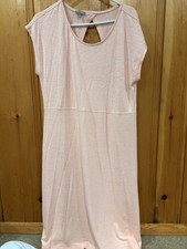 T by Talbots Coral Dress - Size L Rayon Polyester Blend Floor Length