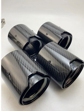4 PCS Carbon Fiber Exhaust Tip Pipe Fit for BMW F87 M2 F80 M3 F82 F83 M4