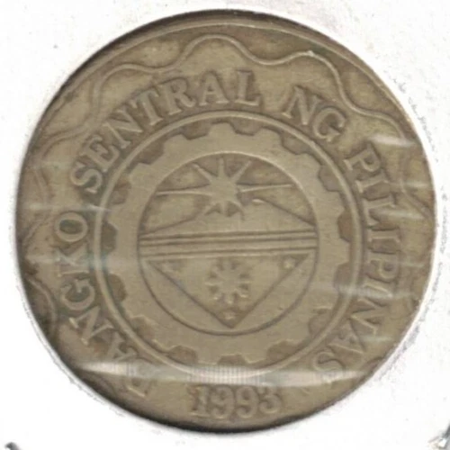 1997 Philippines Proof Emilio Acuinaldo  & Bank Seal 5 Peso Coin! - Image 2 of 2