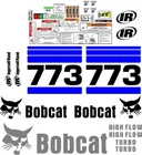 773 g Replacement decals decal kit w / warning sticker set fits bobcat