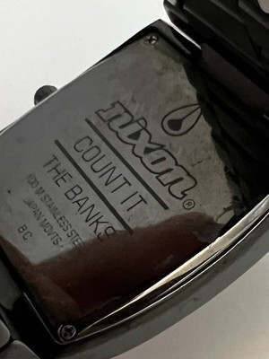 Nixon The Banks COUNT IT Watch Stainless steel band Silver color