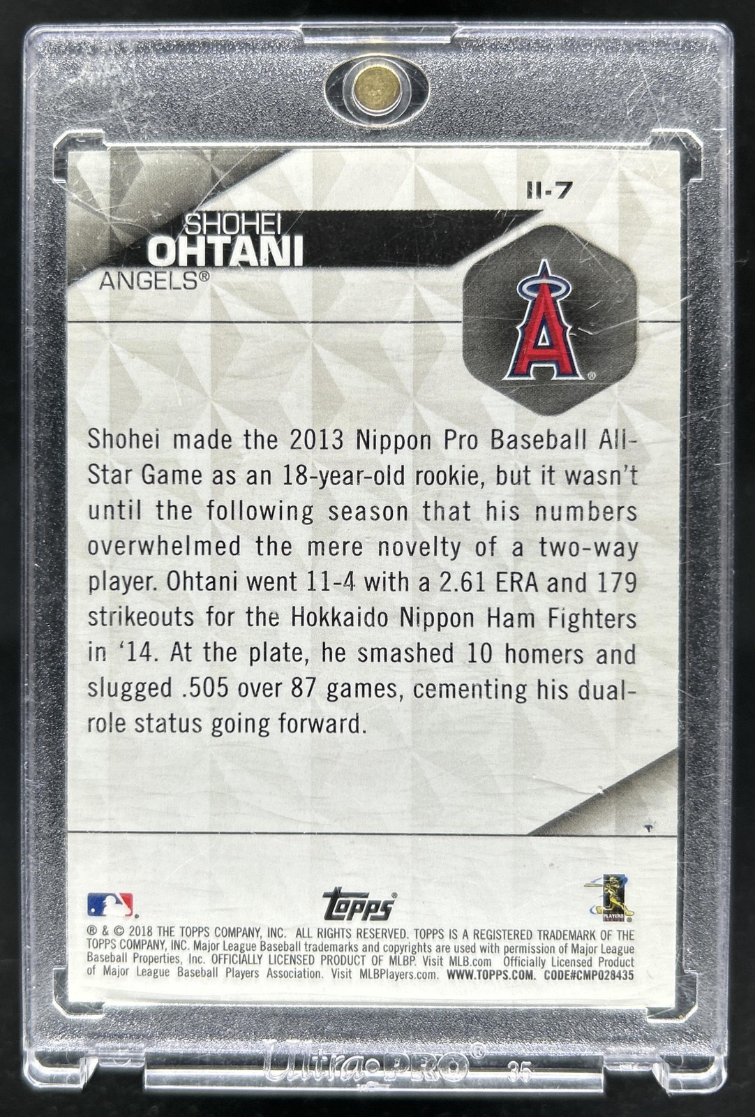 2018 Topps Shohei Ohtani Instant Impact Rookie RC #II-7 Angels | eBay