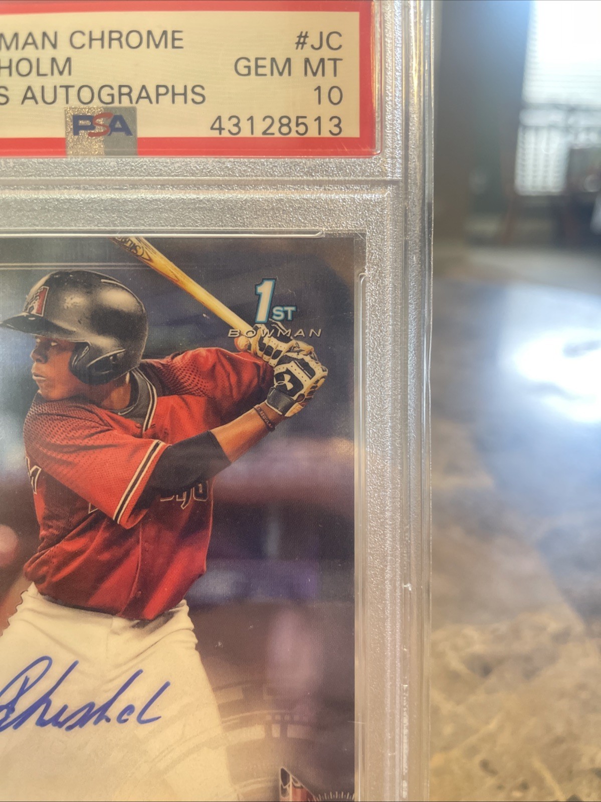 Jazz Chisholm 2017 Bowman Chrome 1st Auto PSA 10 GEM MT -Dbacks, Marlins, Yankee view 3