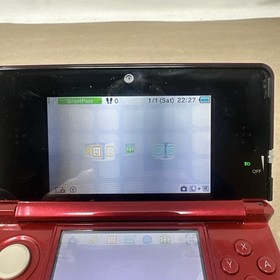 Nintendo 3DS Handheld System - Flame Red With Charger