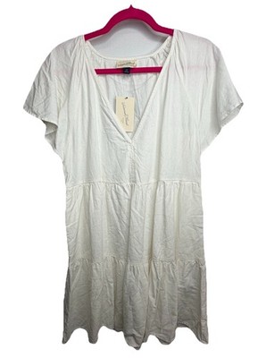 Universal Threads Women's Classy White V-Neck Dress Sz. Medium NWT