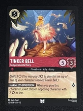 Disney Lorcana Whispers in the Well Tinker Bell-Temperamental Fairy 115/204 NM