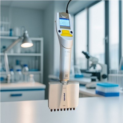 Eppendorf Xplorer 8-Kanal Pipette 5 100 µL elektronisch geprüft   Top Zustand