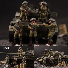 New 1/72 Israel Defense Forces 5 Soldier Painted Finished Model New