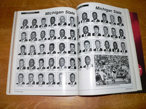 Vintage Notre Dame vs Michigan State Football Game Program September 23, 1989 - Picture 5 of 5