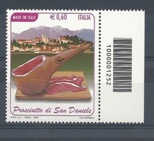 2009 ITALIA Codice a Barre Made Italy Prosciutto San Daniele MNH** 1252