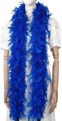 Royal Blue Feather Boas - 80G 2 Yards for Parties, Weddings & Decor