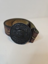 Tiffany Studio Liberty Bell Vintage Belt Buckle  Belt size 28