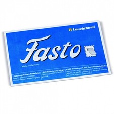 Fasto Gummed Stamp Hinges Top Quality 1000 Prefold Glassine Acid Free Lighthouse