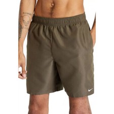 New Mens NIKE SWIM ESSENTIAL 7" VOLLEY SHORTS KHAKI NESSA559-240 M-XL TAKSE