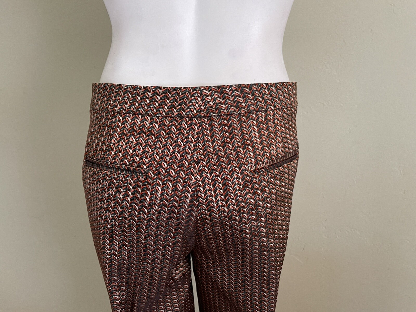 Etro ZigZag Multi Colored Flat Front Trouser size… - image 5