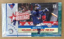 2022 Bowman Heritage Baseball Hobby Box Factory Sealed 1 Auto