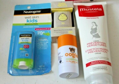 Mustela Stretch Marks Prevention Cream 8.45 & Baby Sunscreen etcLot of 4 items  