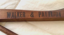 Vintage Walker  Pathson   Tailors New York Wood Clothes Closet Hanger