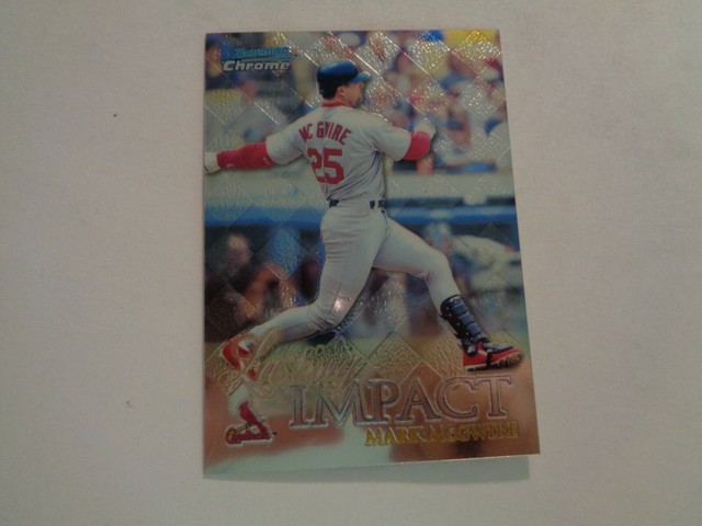 1999 Bowman Chrome Lasting Impact Mark McGwire Card I15 EBay