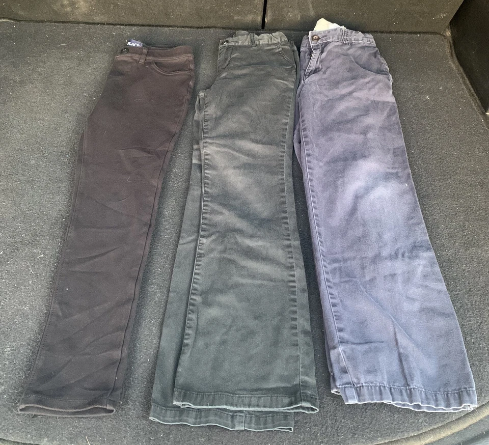 Girls Uniform Pants Sz 10 Childrens Place Lot Of 3 Various Colors And Style. - Image 2 of 4