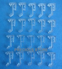 20 pcs 1 Inch Single Slat Clear Valance Retainer Clips 1" for Wood or Mini Blind